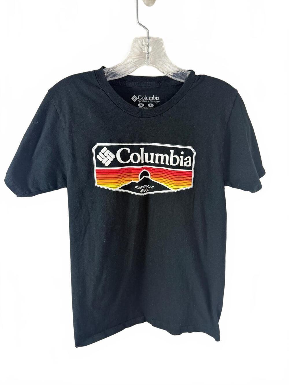 Columbia Sportswear Company Men's Black Graphic T-Shirt Size Small